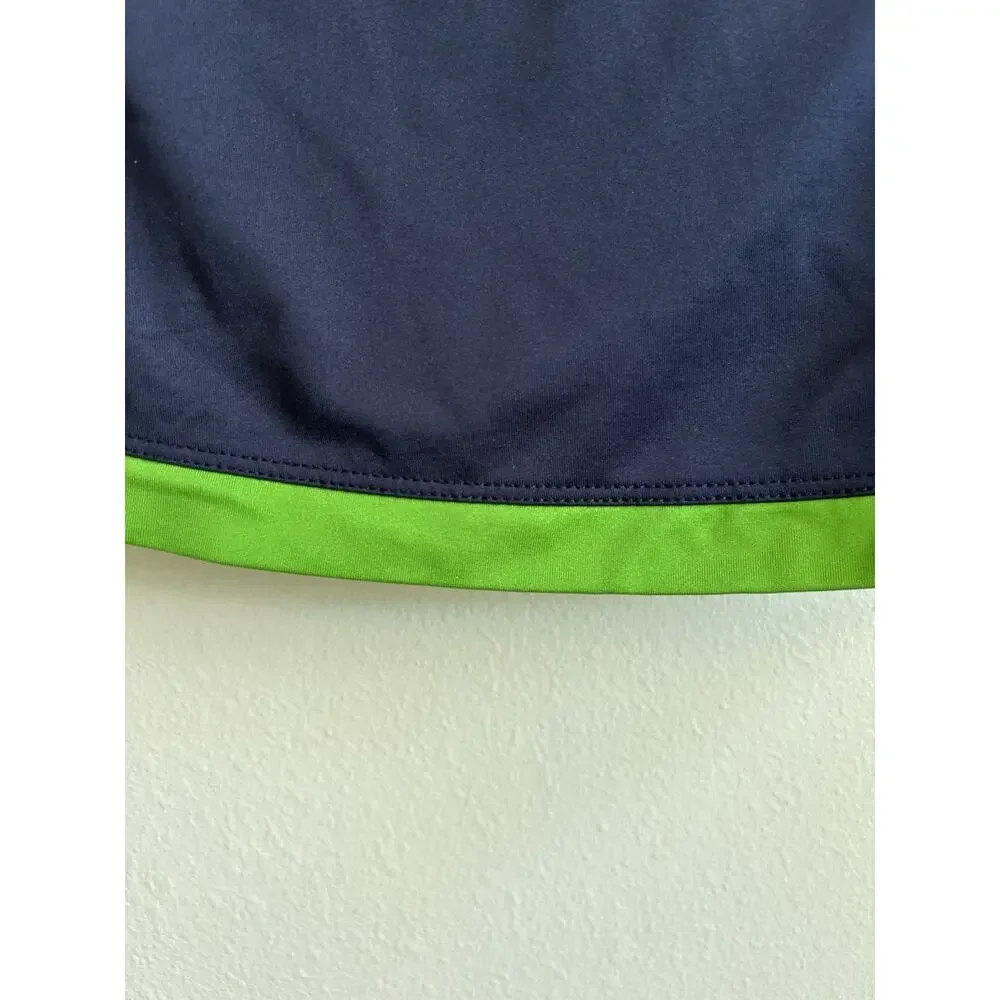 Fila Pleated Tennis Skorts L Golf Mini Skirt Blue/green Activewear Pickleball
